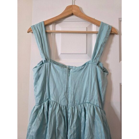 WeWoreWhat Corset Midi Dress in Baby Blue M NWT - Picture 7 of 8